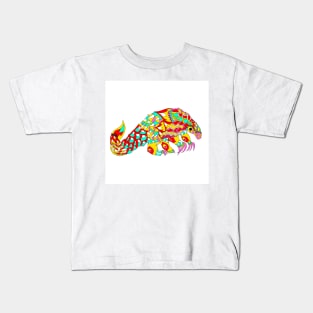 scaly anteater ecopop the armored armadillo Kids T-Shirt